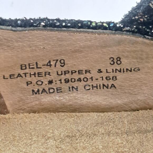 Alegria Romantic Mary Jane Shoes 38 8/8.5 Belle Colorful Shiny Floral Comfort - Picture 7 of 8